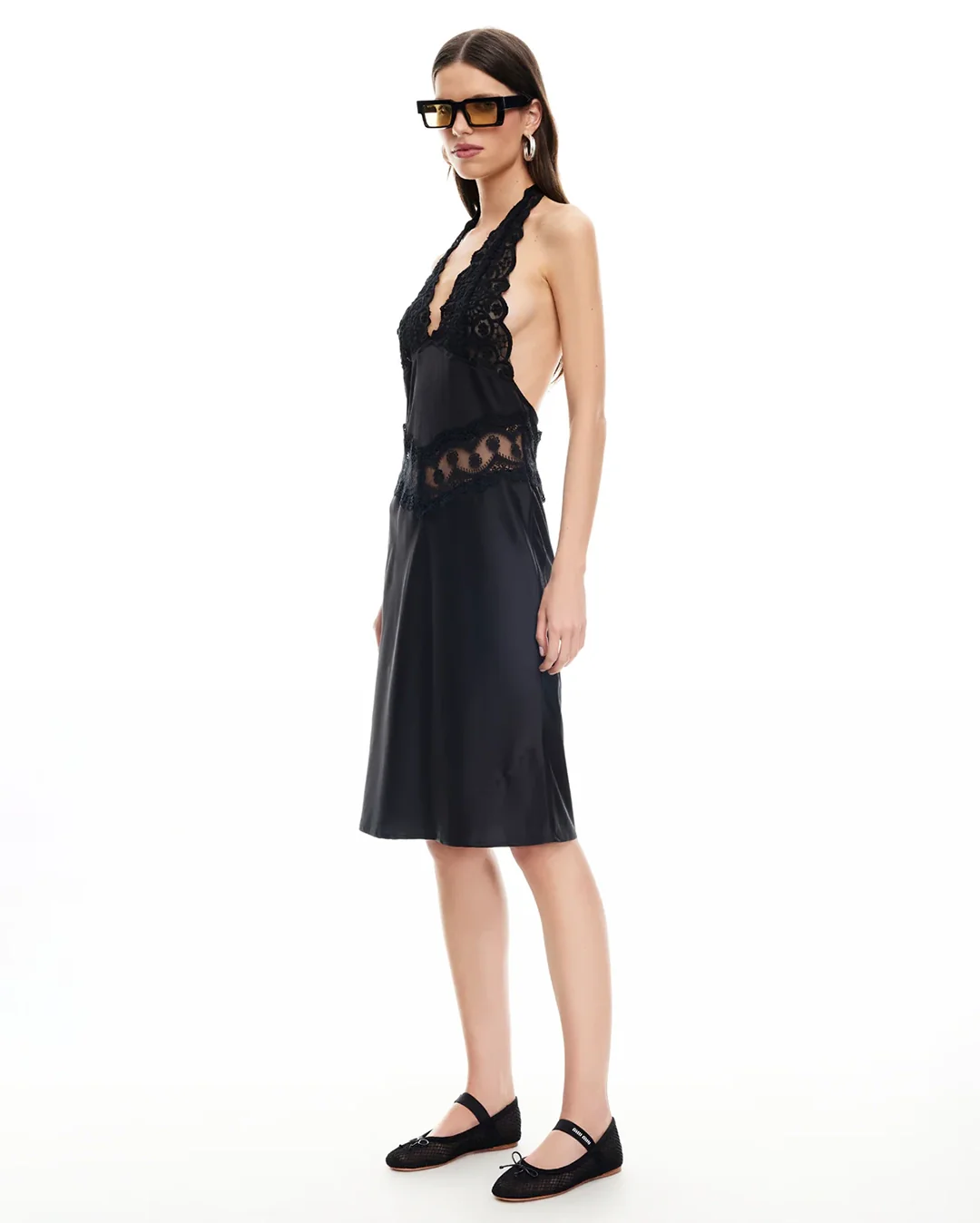 Solana Midi Dress - Onyx - Image 3