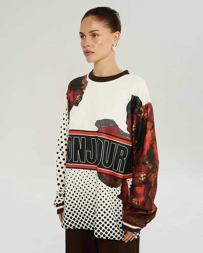 Long Sleeve Racer Tee - Chocolat Choux - Image 2