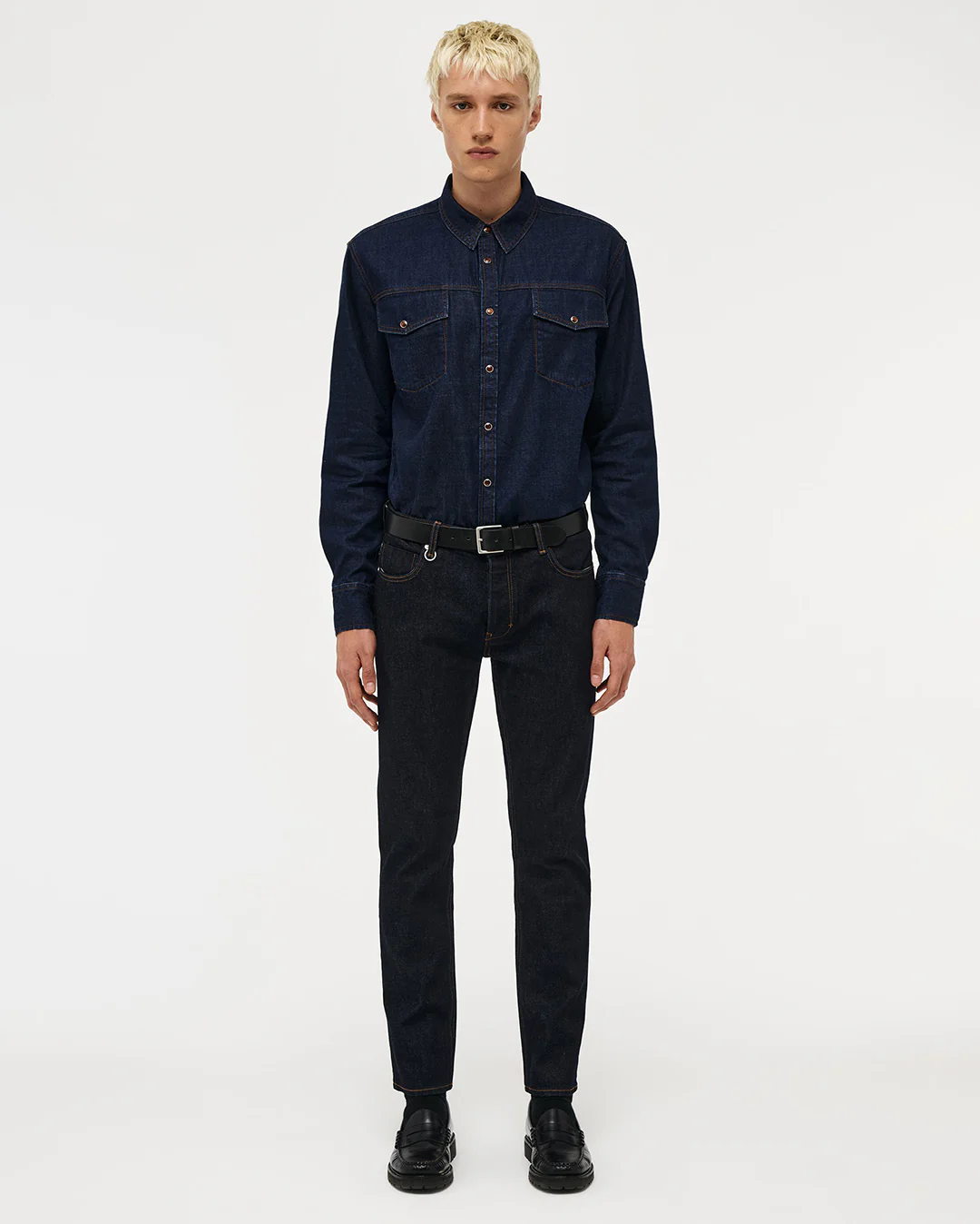Lou Slim Straight Crudo - Indigo - Image 6