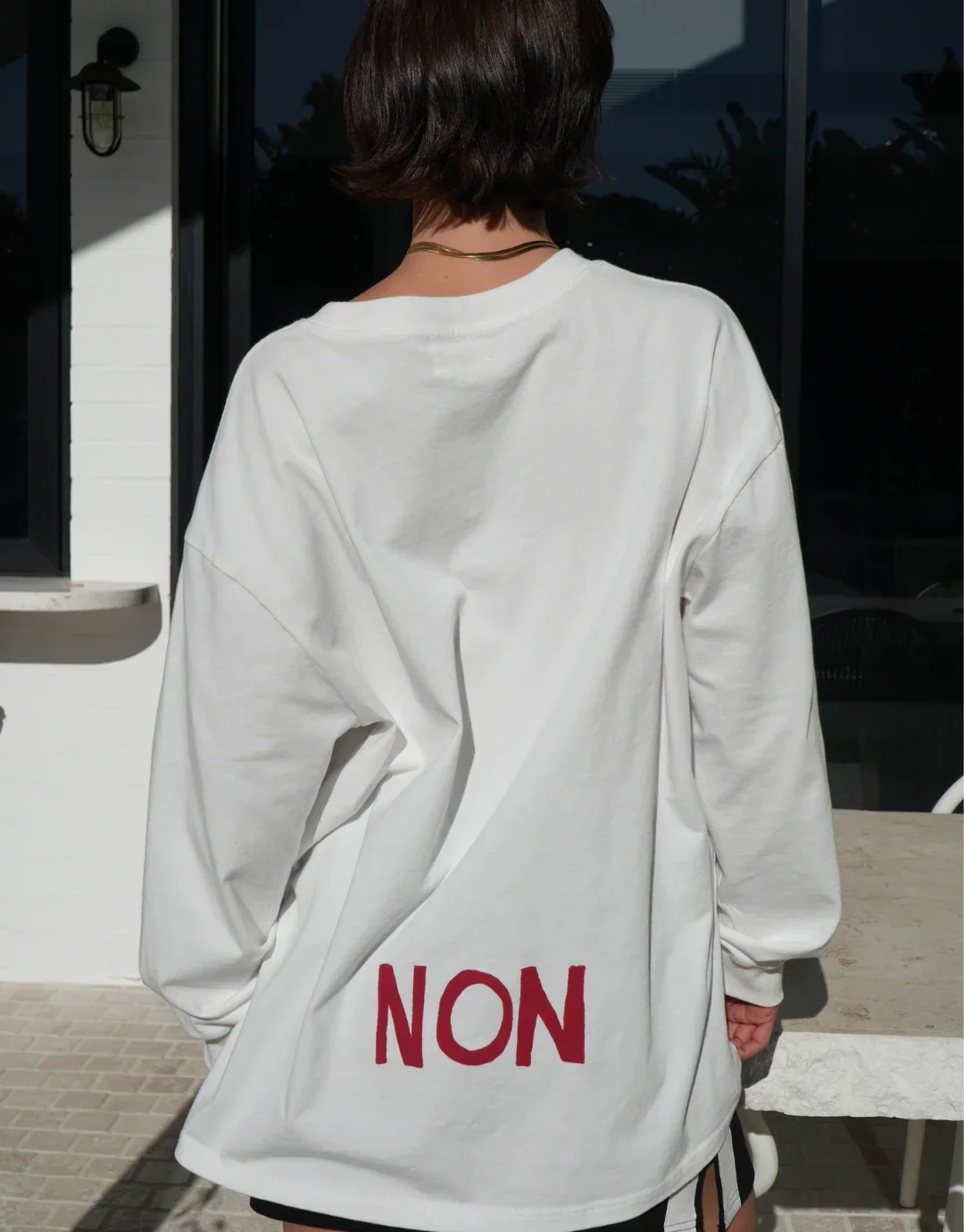 Frenchie Long Sleeve T-Shirt - White - Image 7