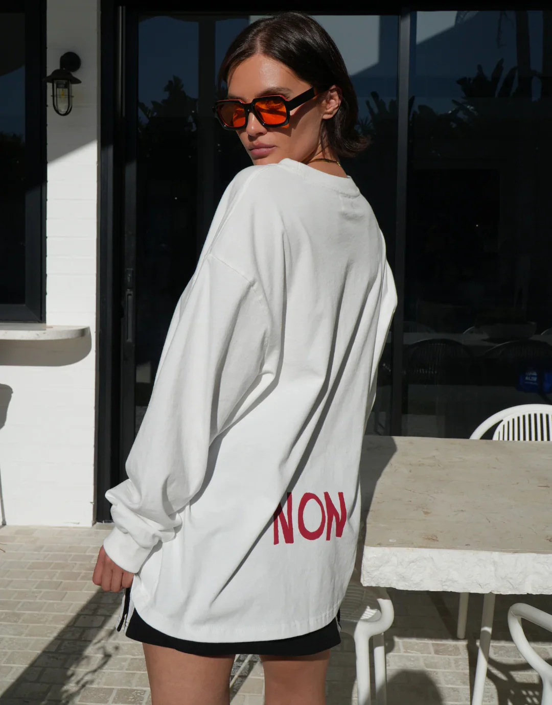 Frenchie Long Sleeve T-Shirt - White - Image 8