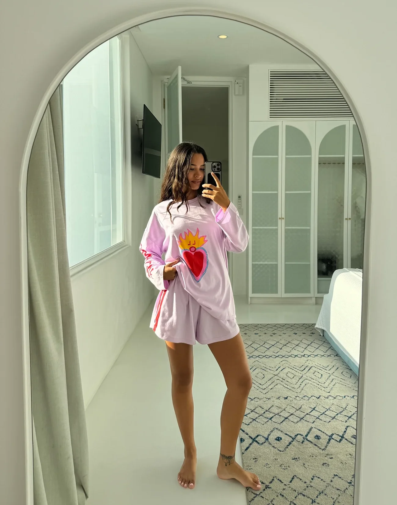 Hearts On Fire Long Sleeve - Pink - Image 5