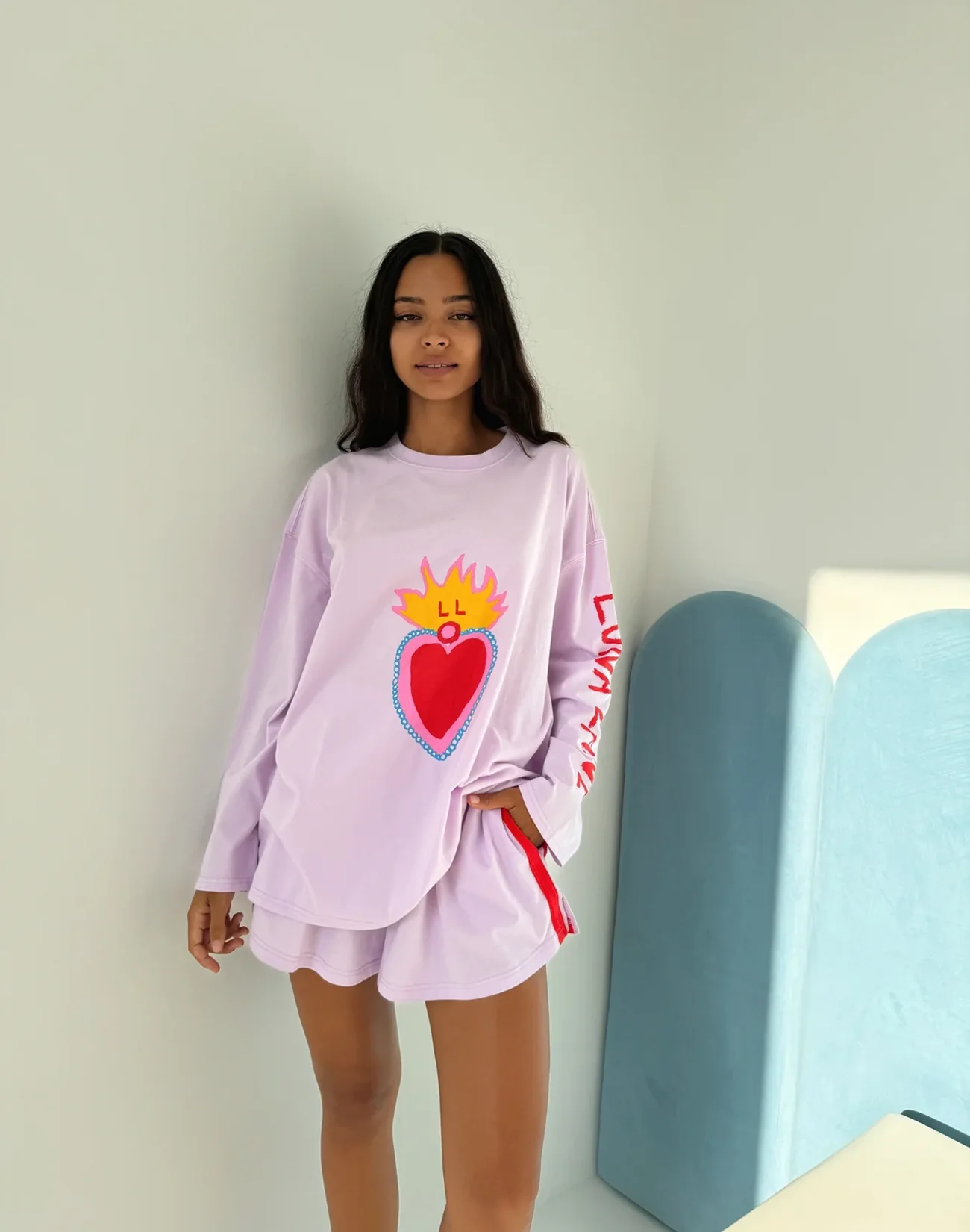 Hearts On Fire Shorts - Pink - Image 5