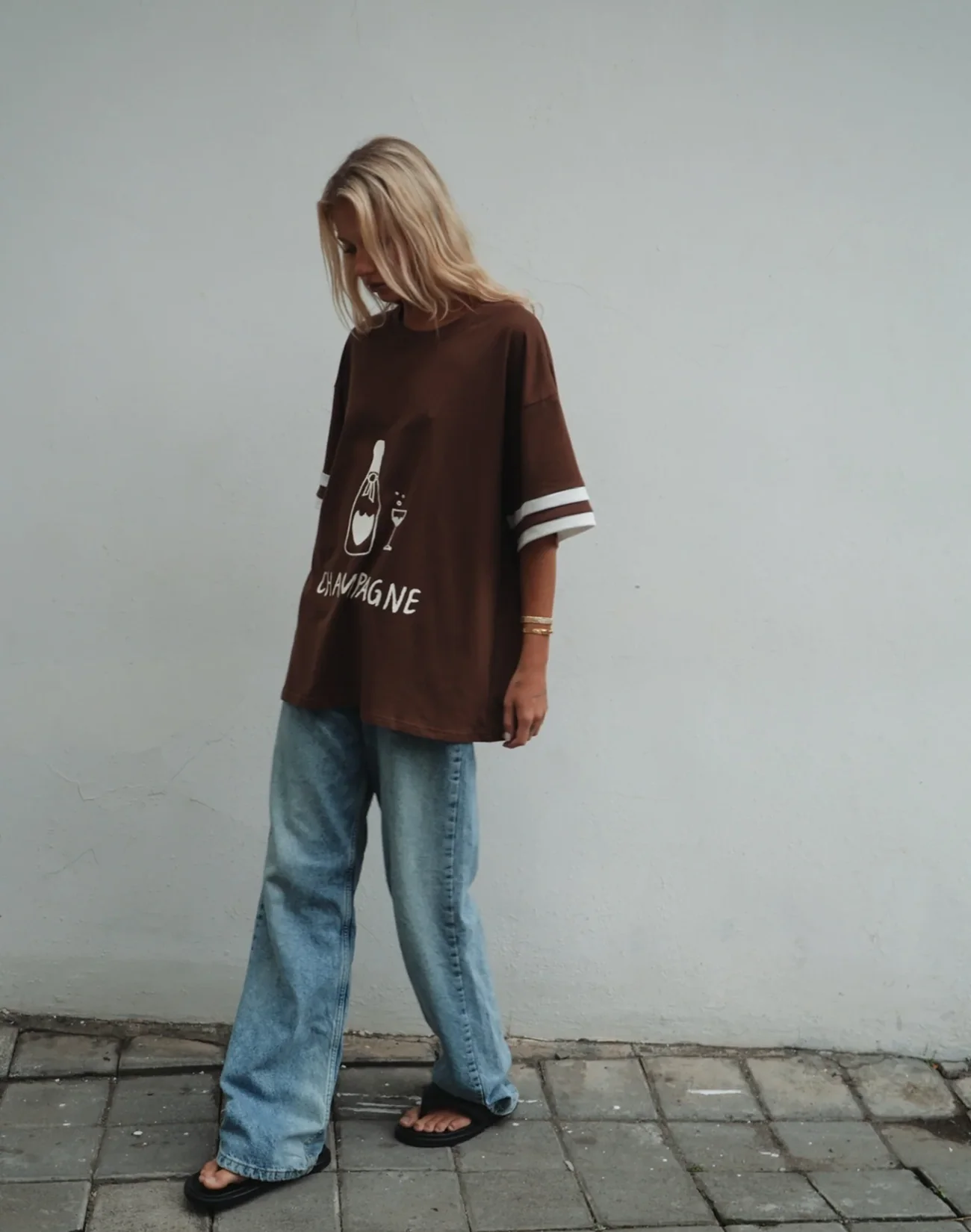 The Champagne Tee - Brown - Image 3