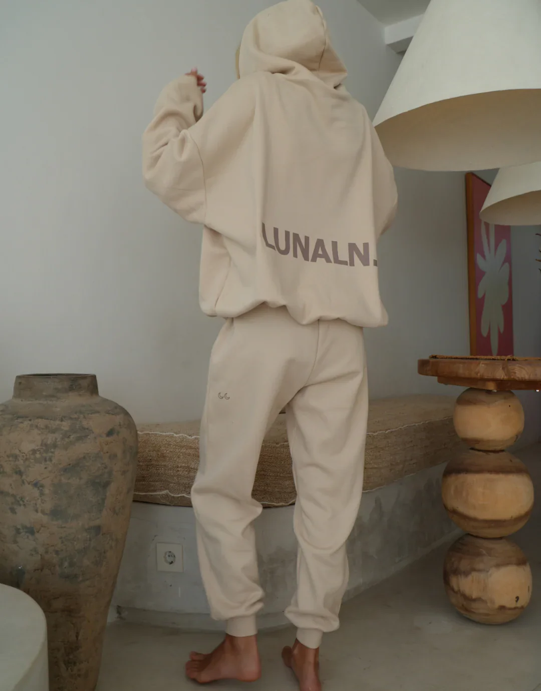 The Club Track Pants - Cream - Image 2