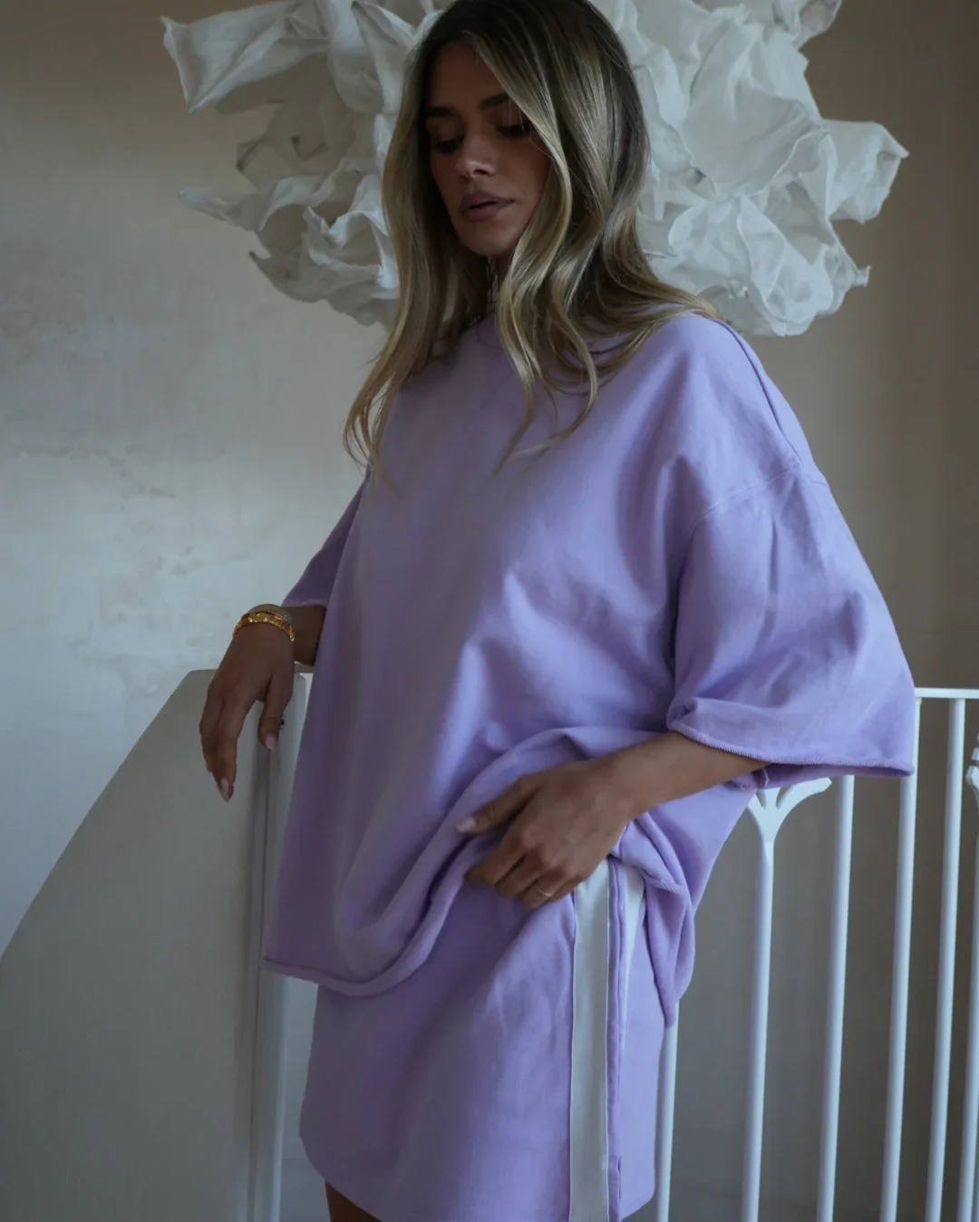 The Maya Mini Skirt - Lilac
