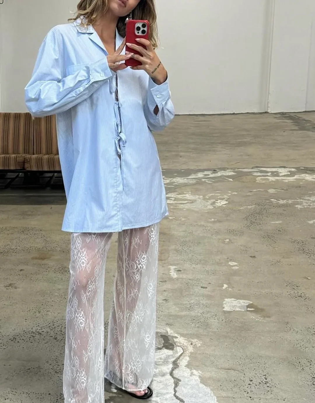 Lace Pants - Optic White - Image 4