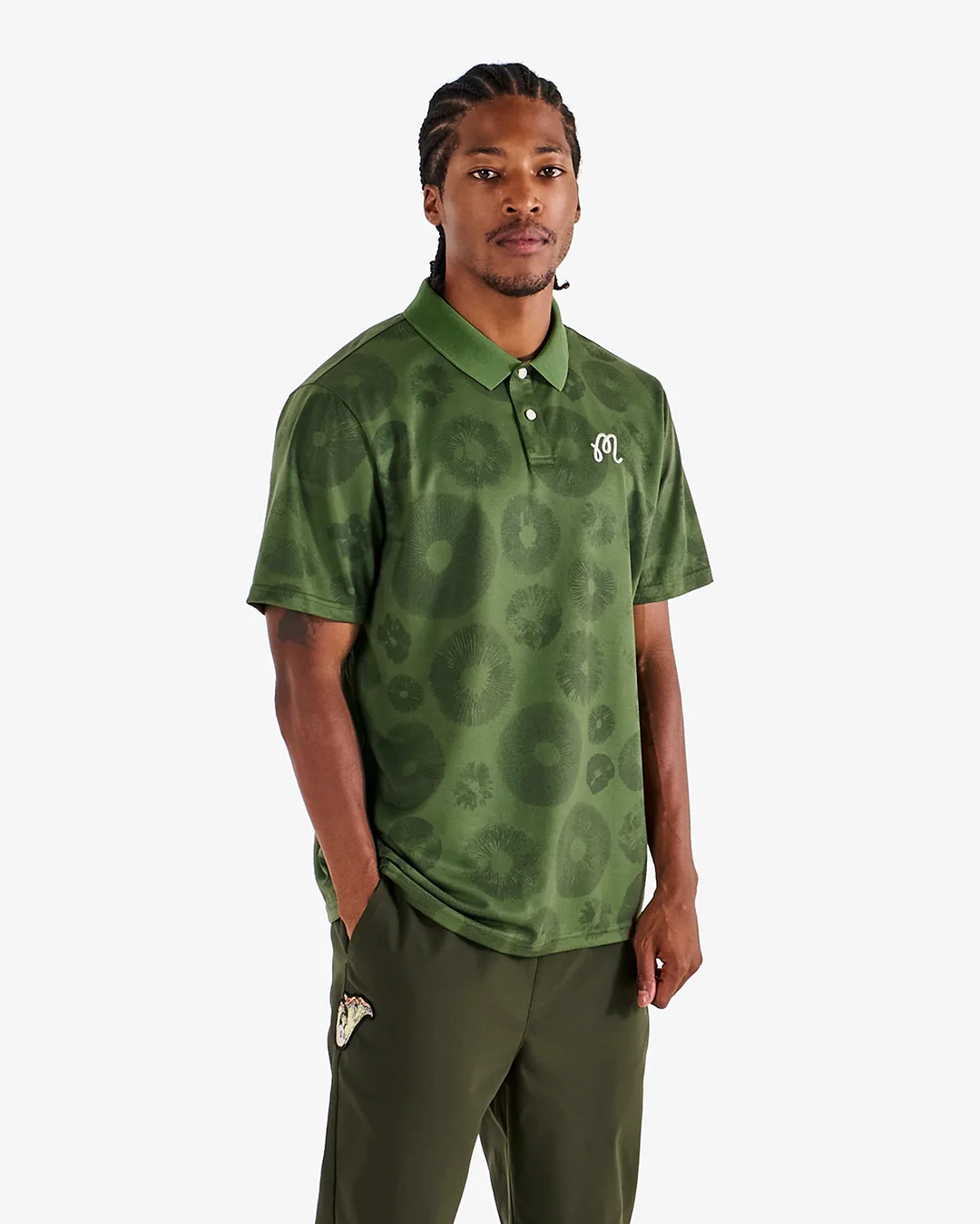 Fairway Foraging Polo - Olivine