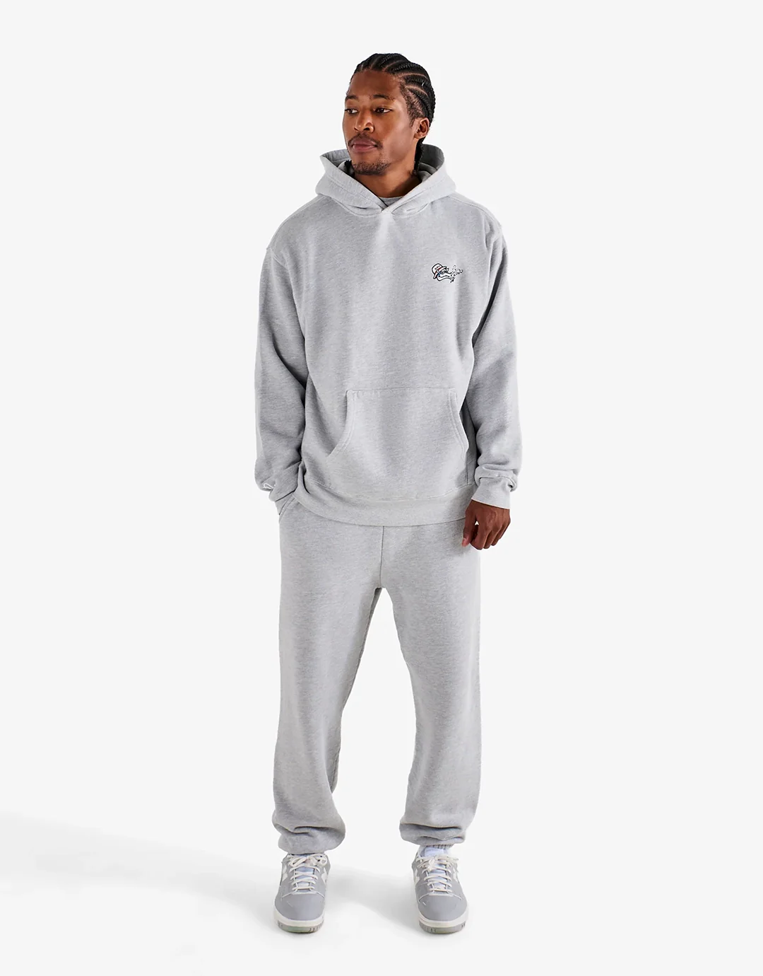 Fesque Dragon Hoodie - Athletic Heather Grey - Image 2