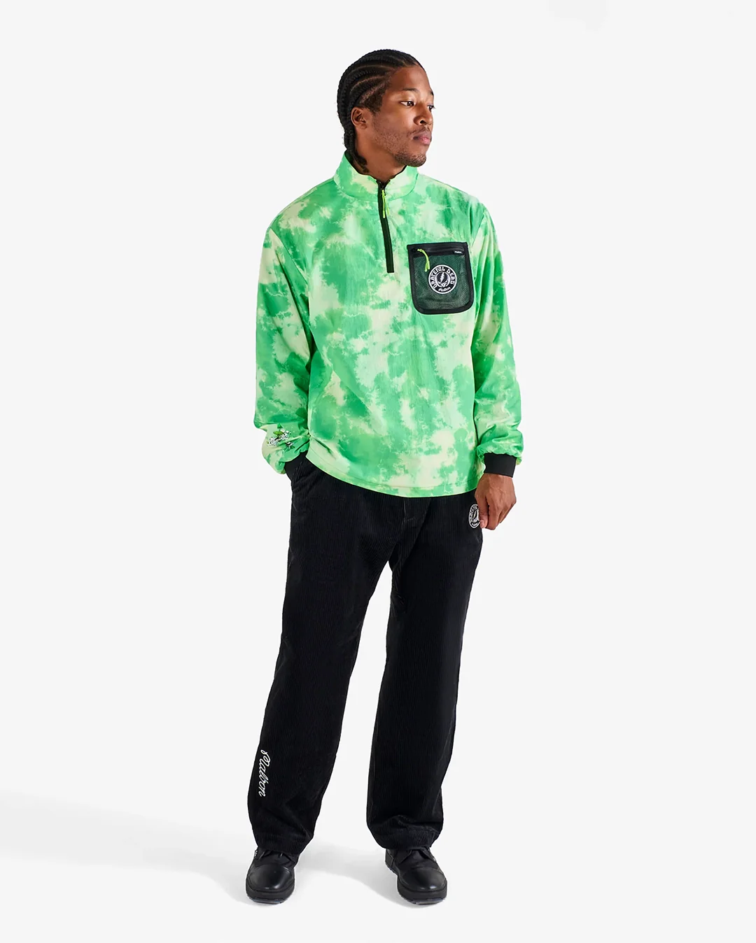 Grateful Dead Cascade Windshirt - Green Tie Dye - Image 2