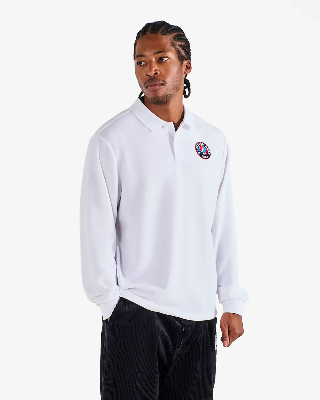 Grateful Dead Stealie Polo - White