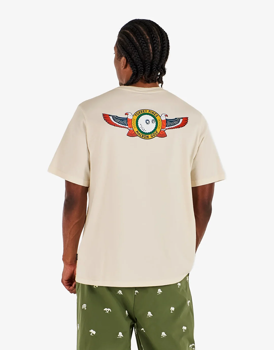 Torrey Pines Bermuda Eagle T-Shirt - Egret - Image 2