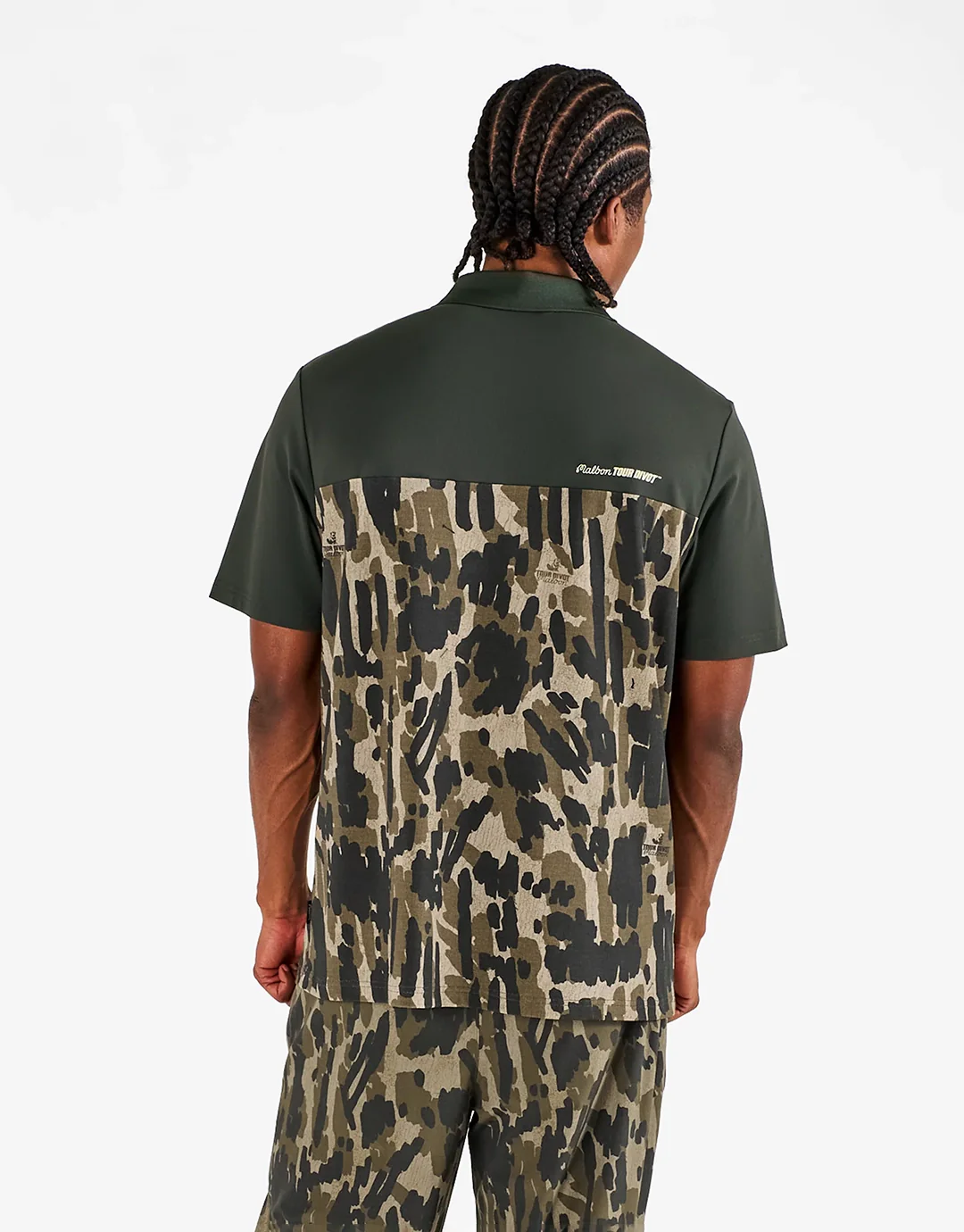 Tour Divot Polo Shirt - Bark Camo - Image 2