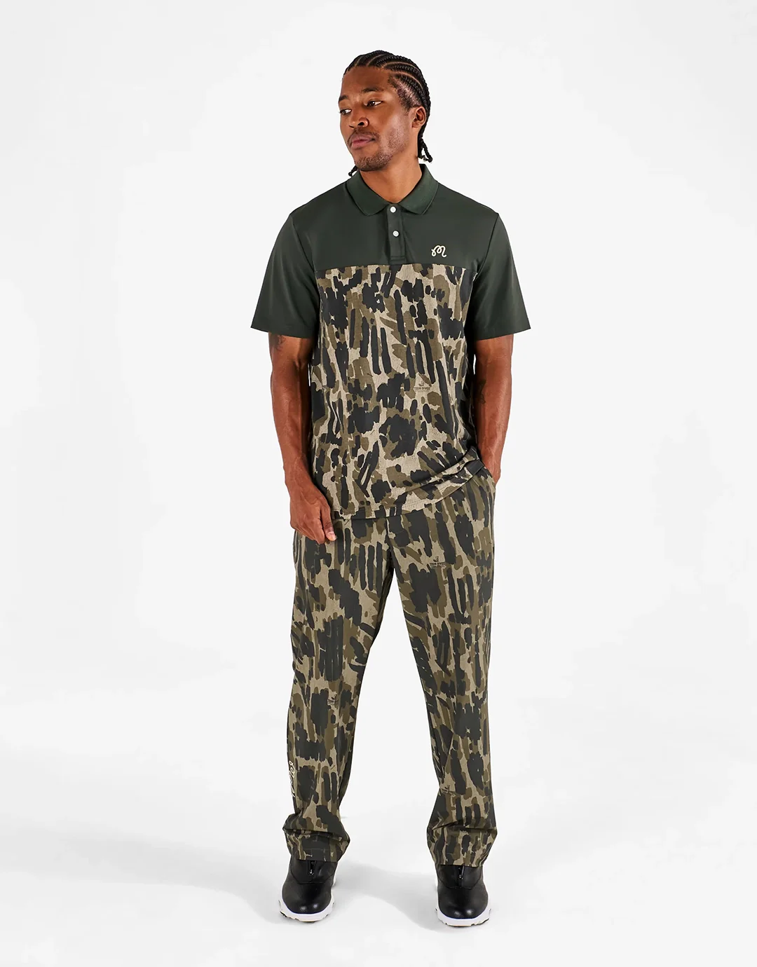 Tour Divot Polo Shirt - Bark Camo - Image 3