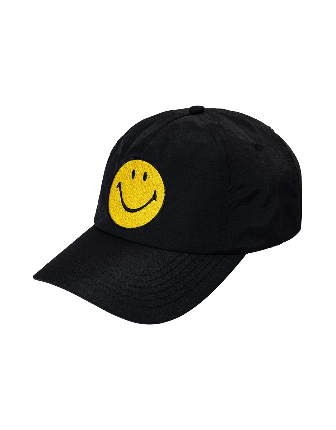 Smiley Classic 5 Panel Cap - Black