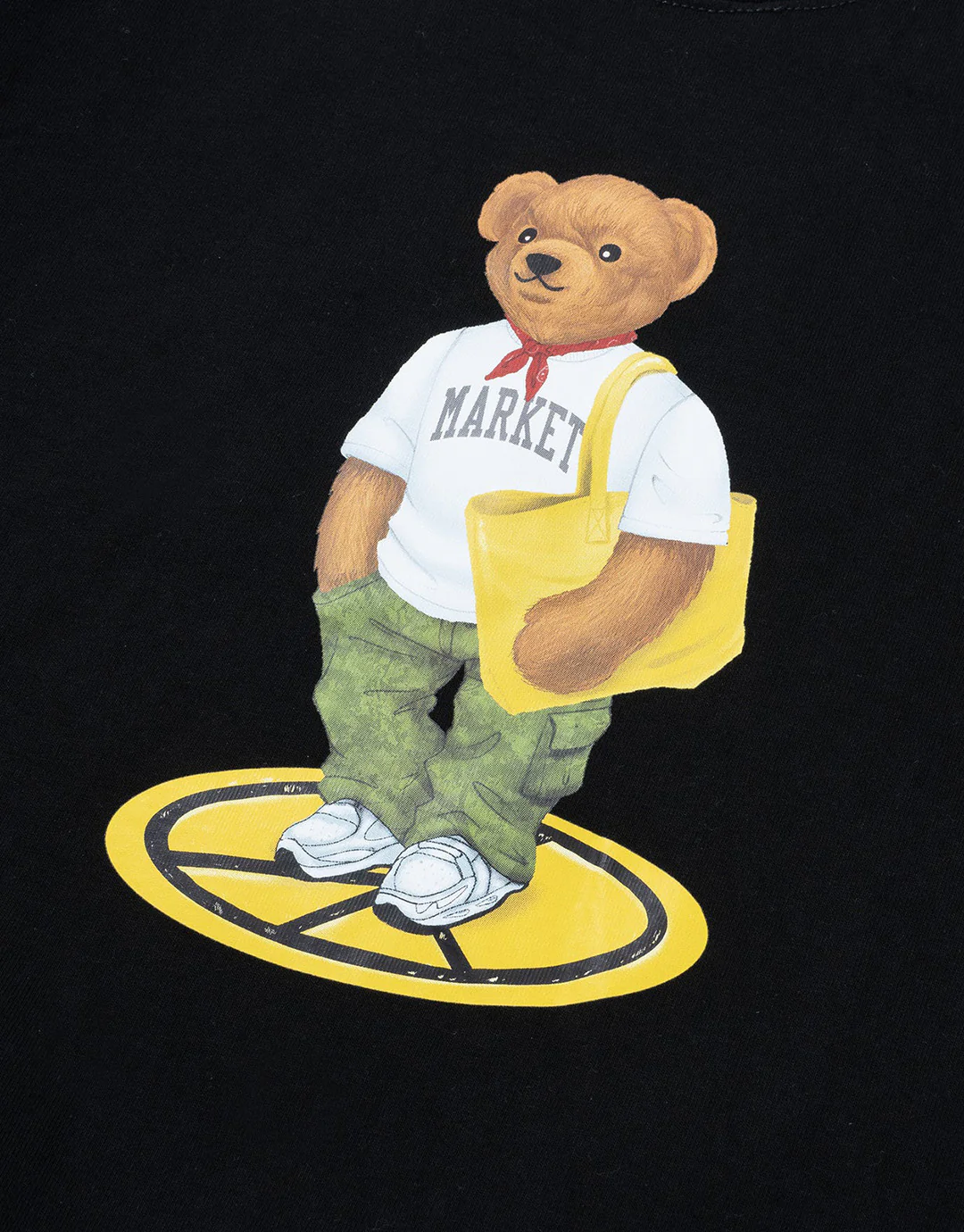 Stand For Peace Bear T-Shirt - Black - Image 3