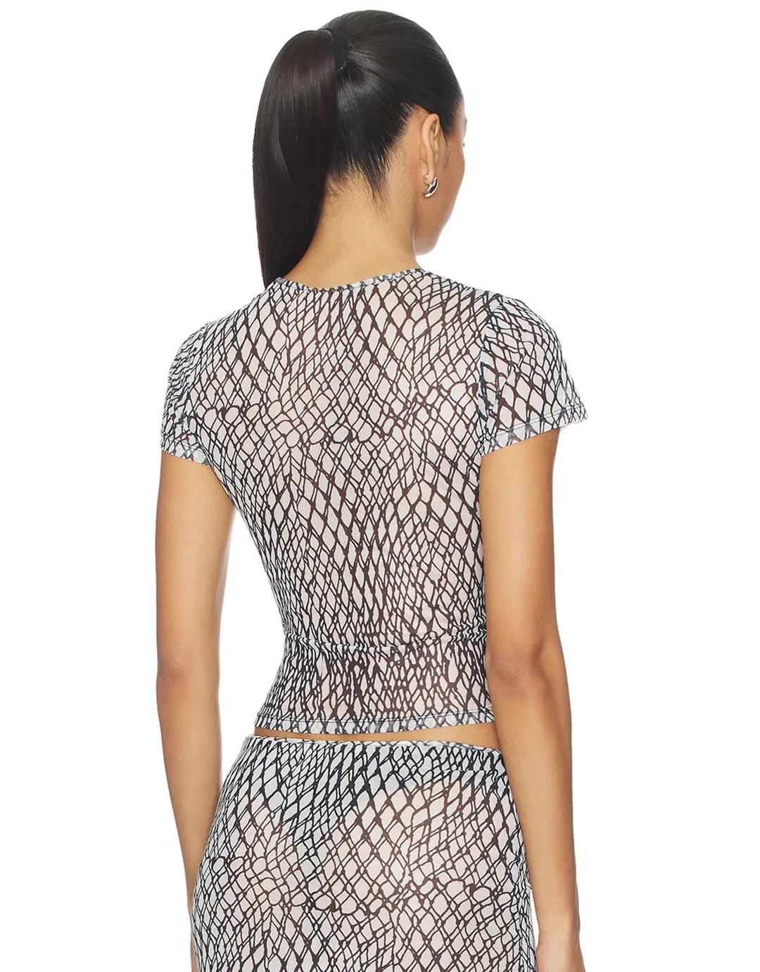 Mini Tee - Black Lattice - Image 3