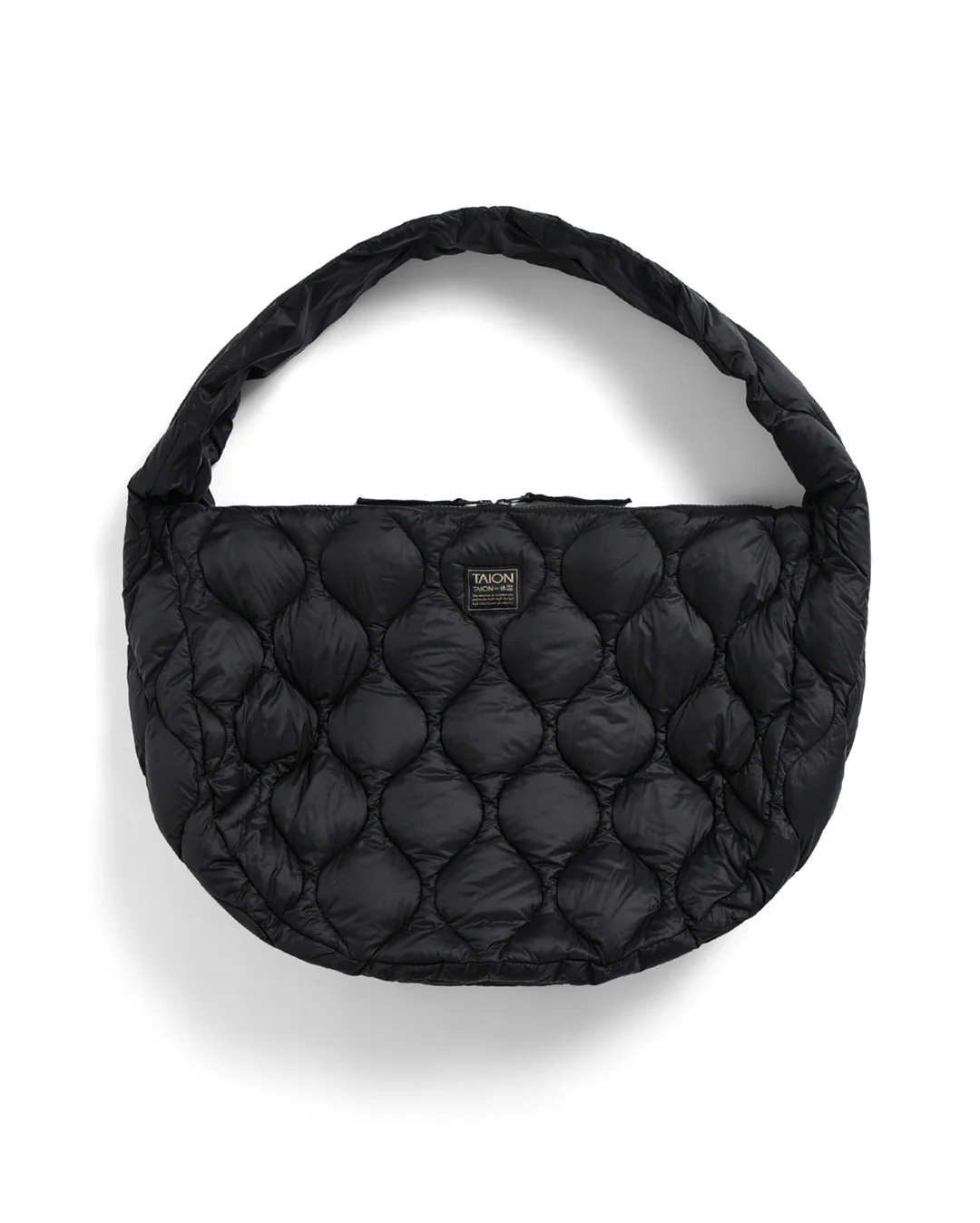 Military Banana Shoulder Down Bag L - Black - Image 2