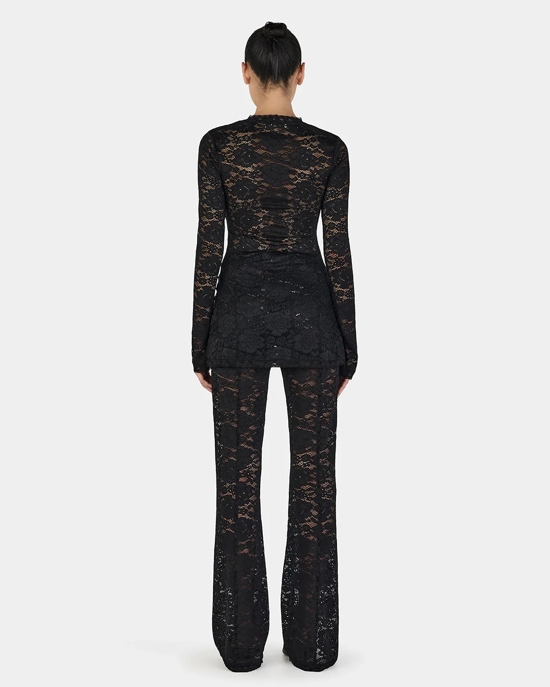 Misha Long Sleeve Top - Black - Image 6