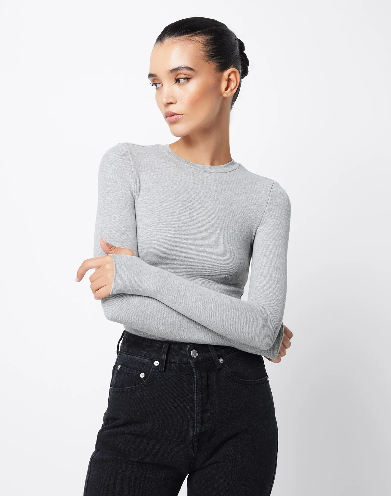Grey Marle Brooklyn Top - Grey
