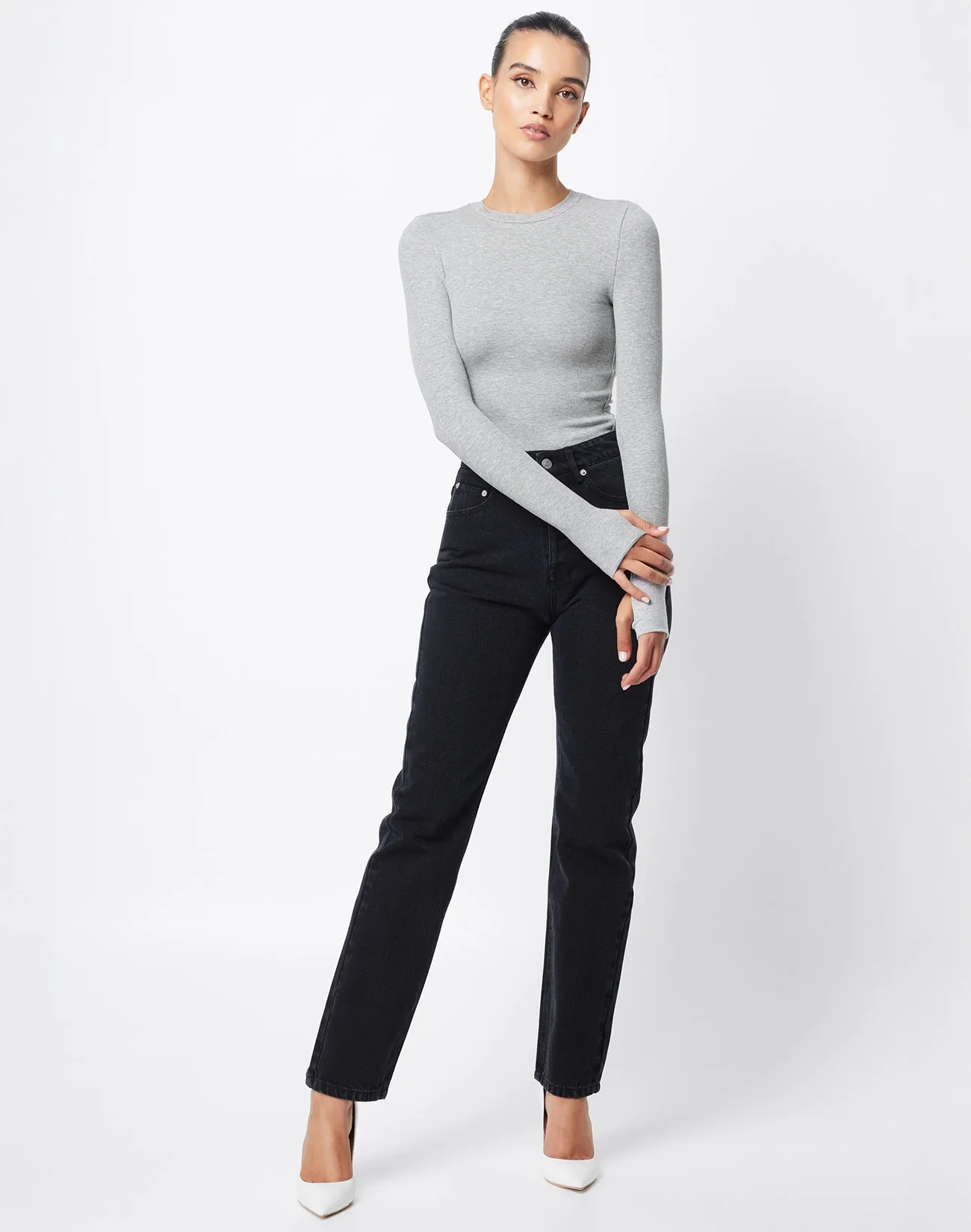 Grey Marle Brooklyn Top - Grey - Image 2