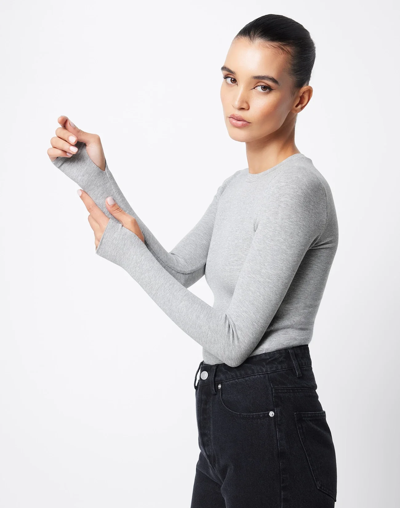 Grey Marle Brooklyn Top - Grey - Image 4