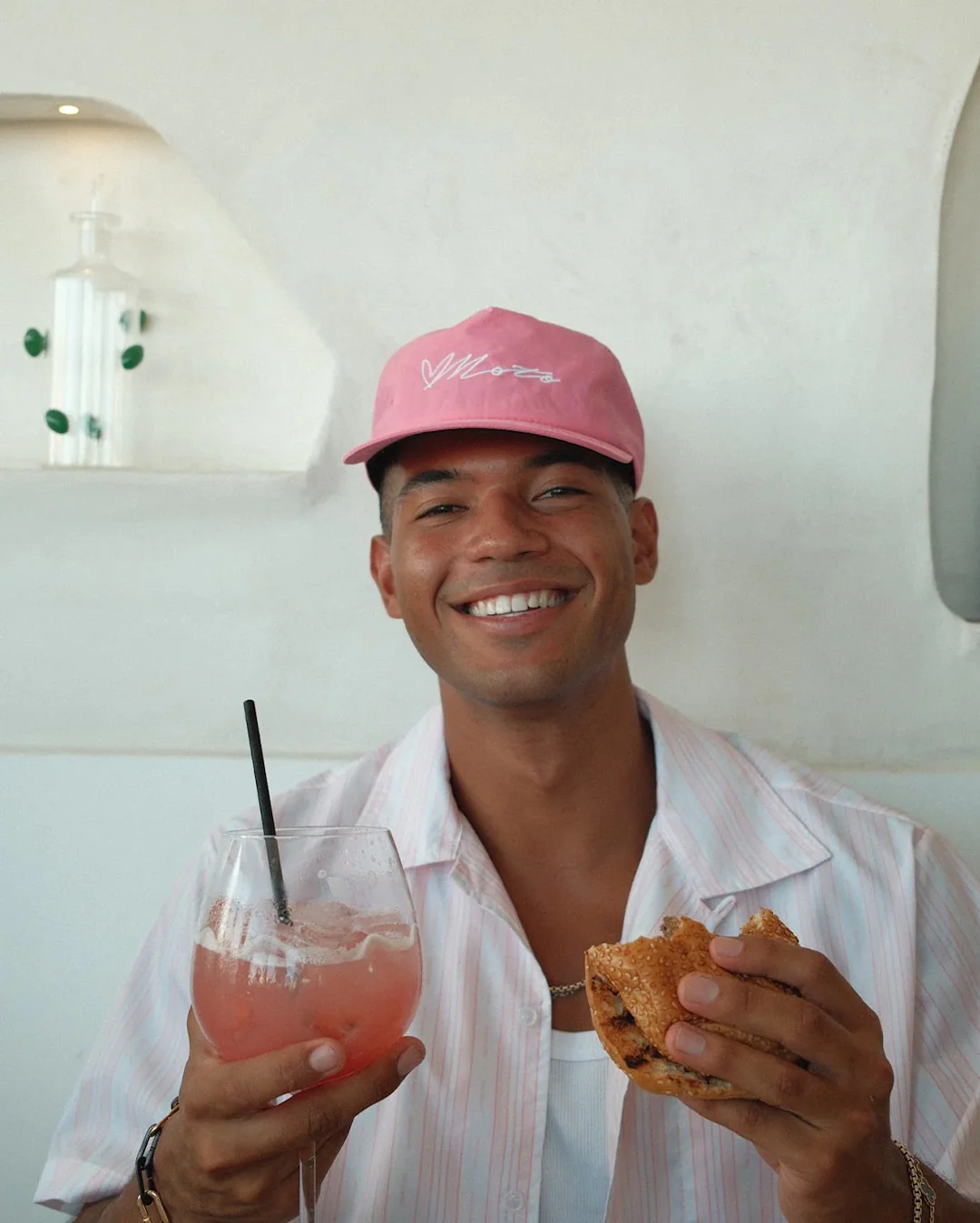 Moto Essential Hat - Pink - Image 4