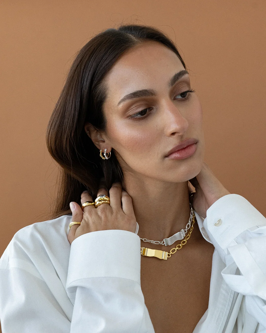 Gia Earrings - Gold - Image 4