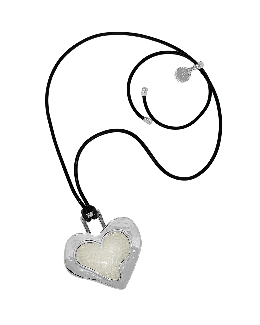 Olympia Necklace - Silver Pearl - Image 5