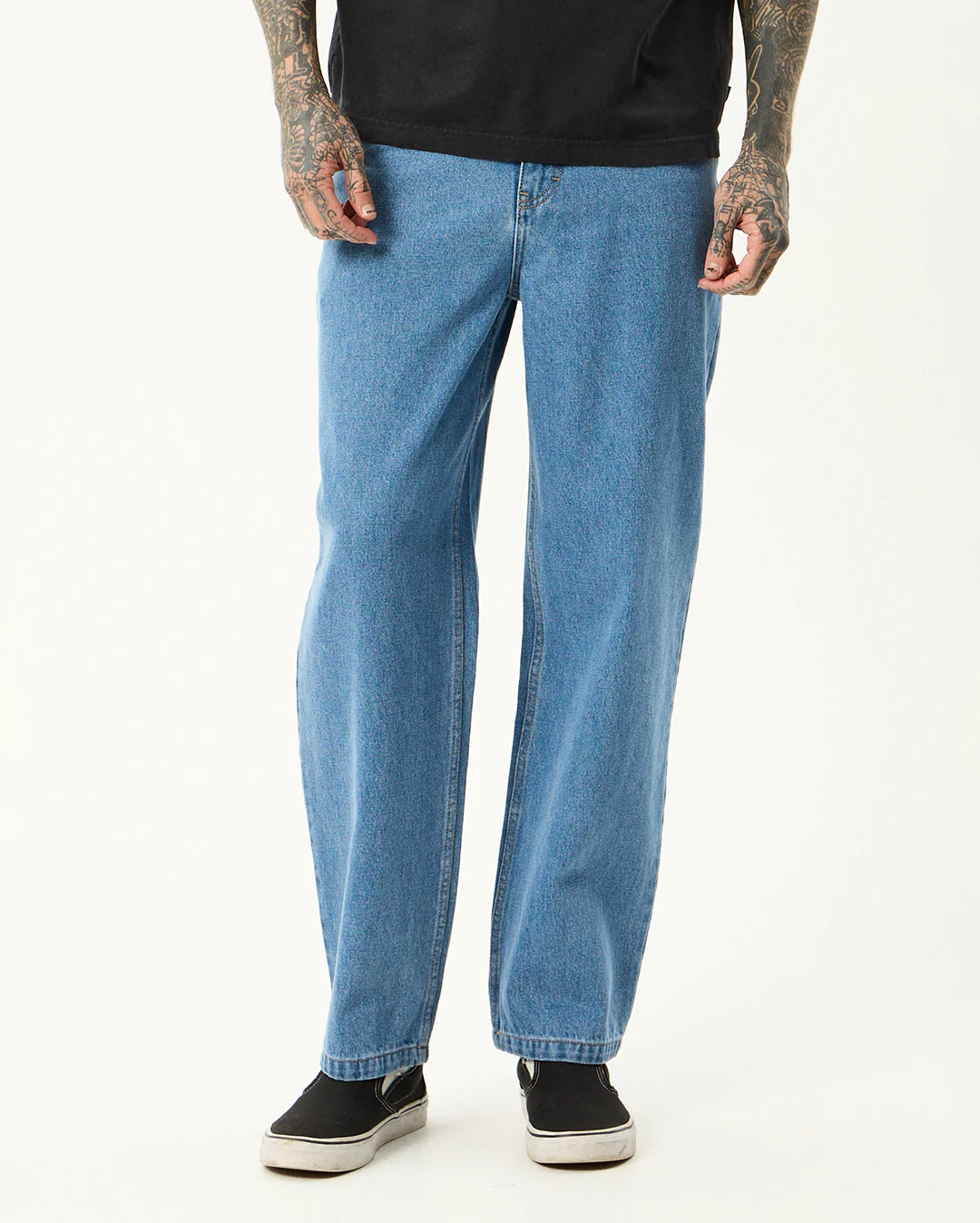 Ninety Twos - Denim Relaxed Jean - Worn Blue - Image 2