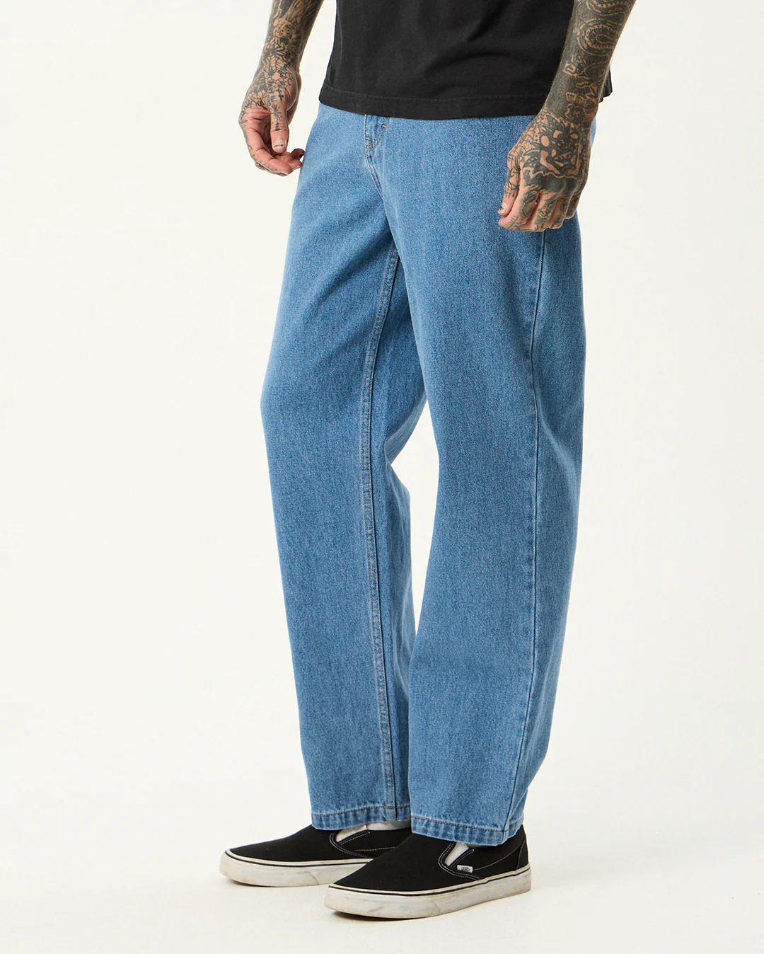 Ninety Twos - Denim Relaxed Jean - Worn Blue - Image 3