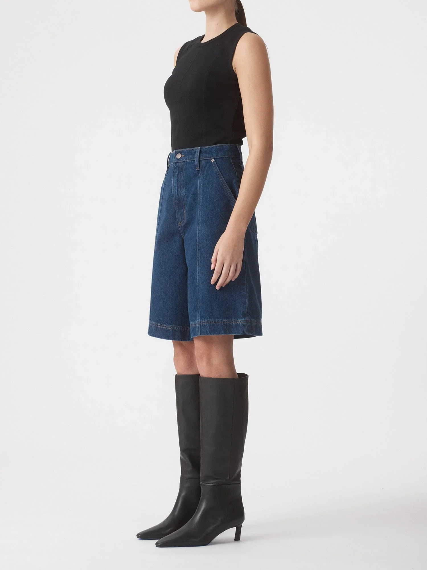 Francis Denim Shorts - Magnetic - Image 3