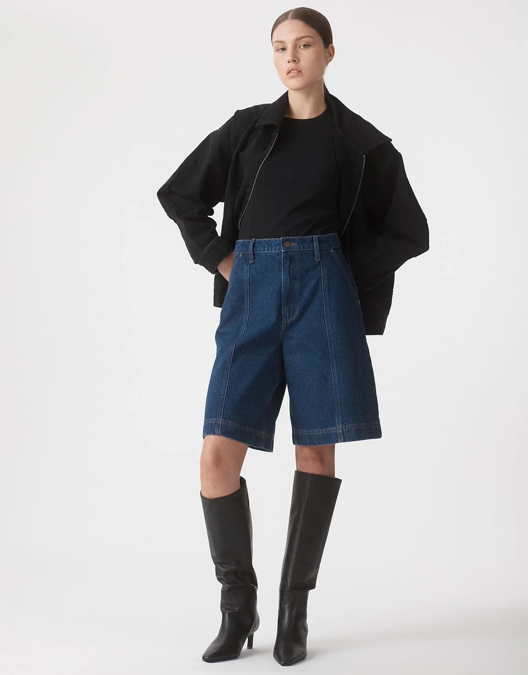 Francis Denim Shorts - Magnetic - Image 5