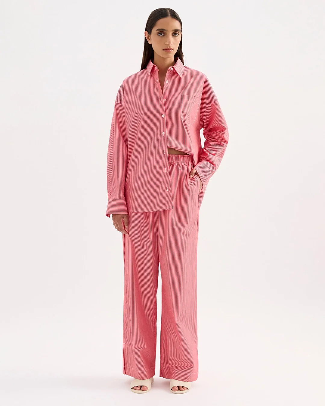 Anouk Stripe Shirt - Red Stripe