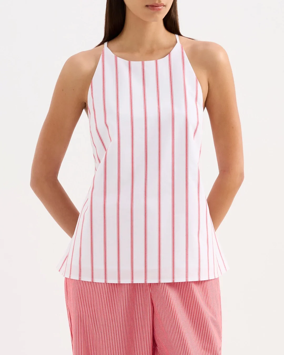 Anouk Stripe Top - White Stripe - Image 2