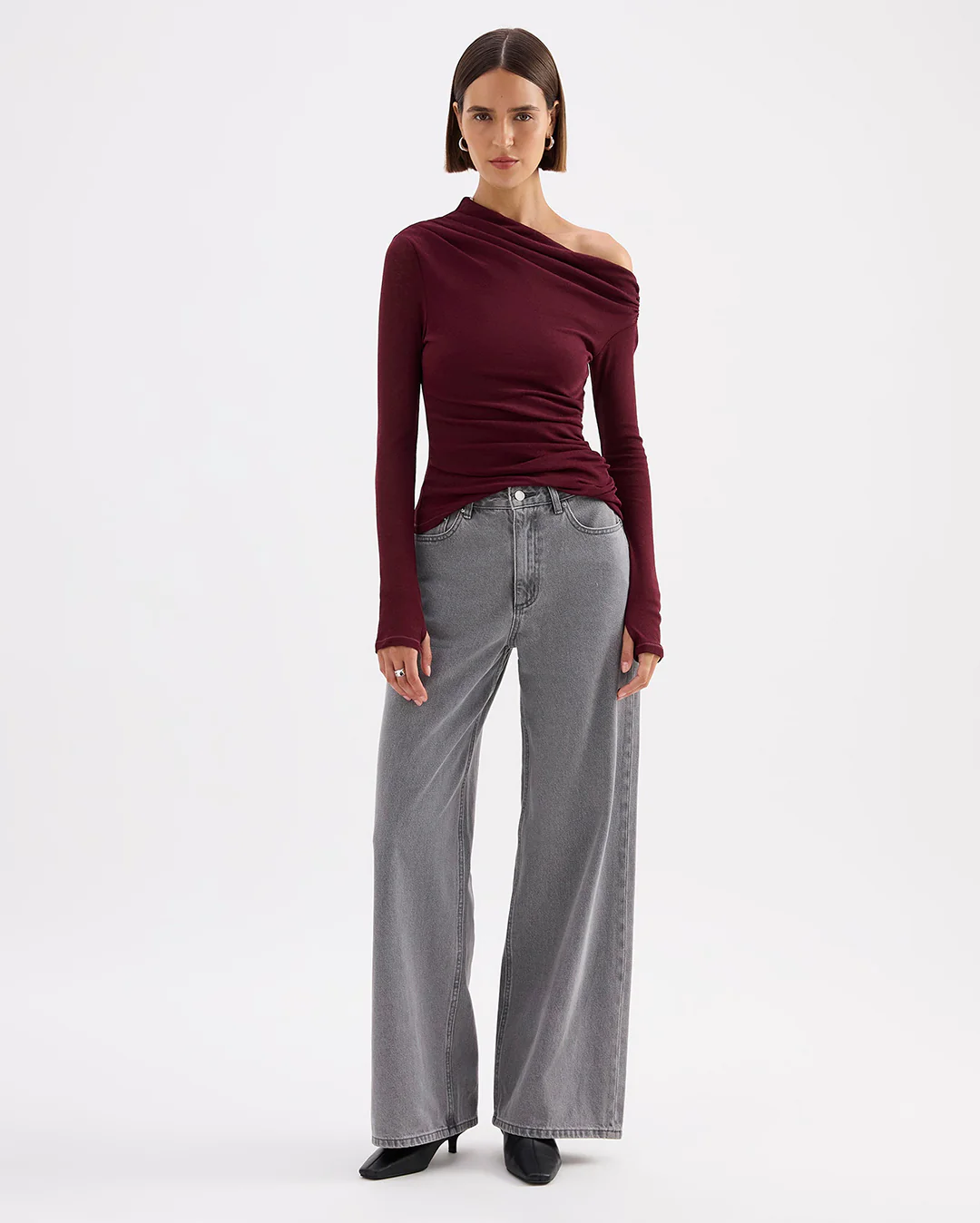 Calvi Boyfriend Jean - Steel