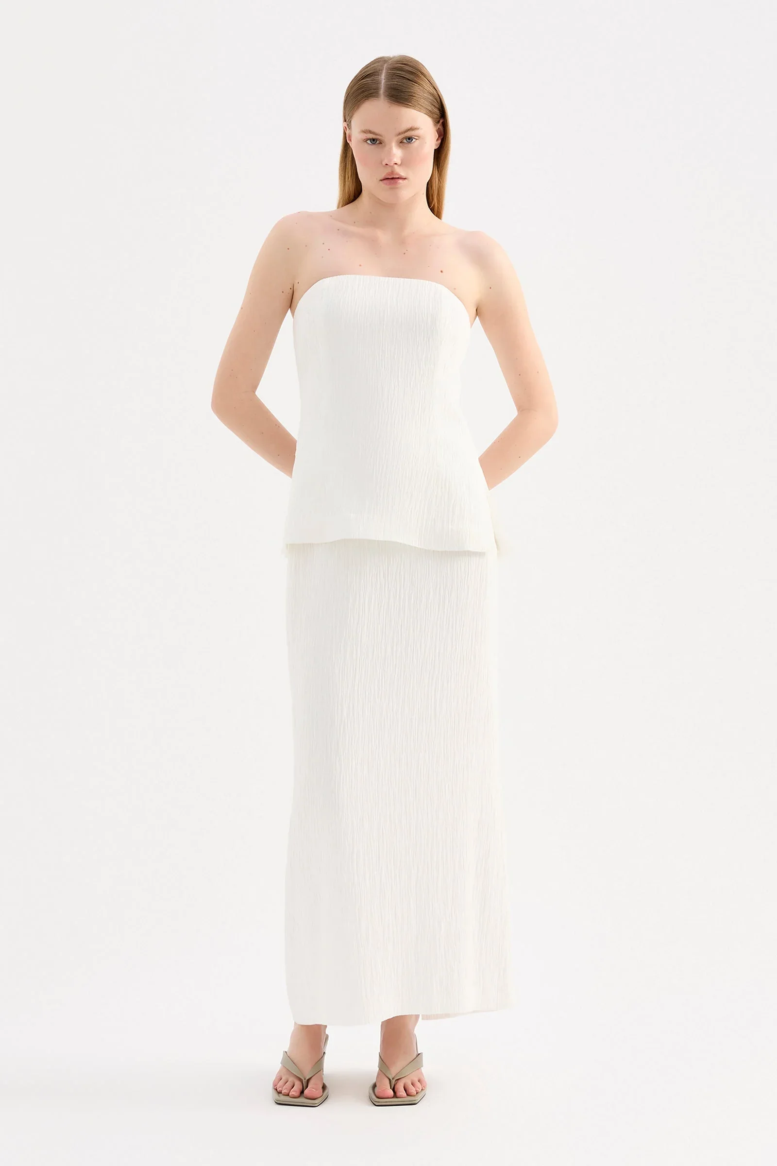 Danika Maxi Skirt - Salt - Image 3