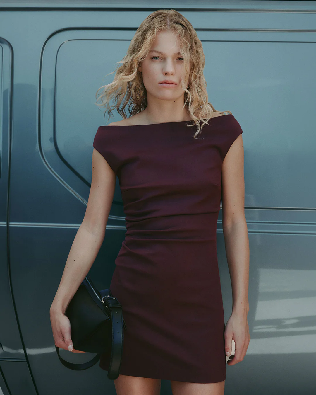 Ema Mini Dress - Merlot