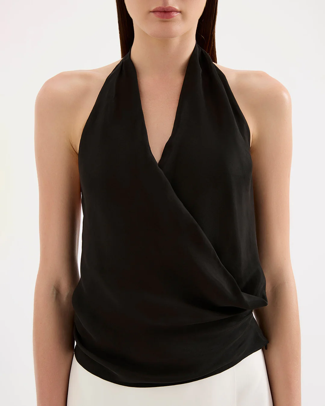 Leon Cupro Top - Black - Image 5