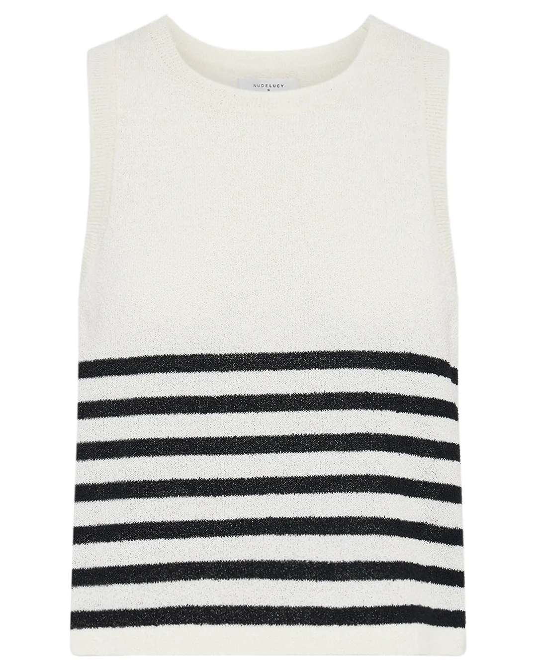 Marika Knit Tank - Black Stripe - Image 6
