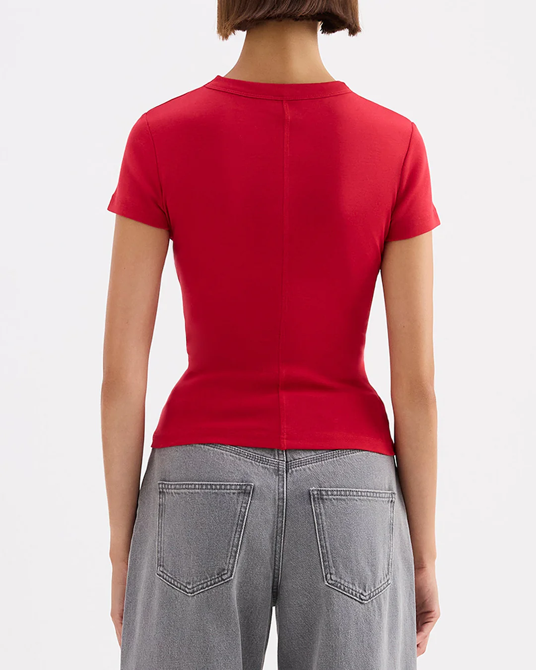 Organic Baby Tee - Cherry - Image 3
