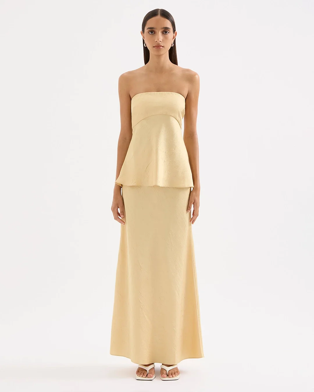 Pandora Strapless Top - Butter - Image 2