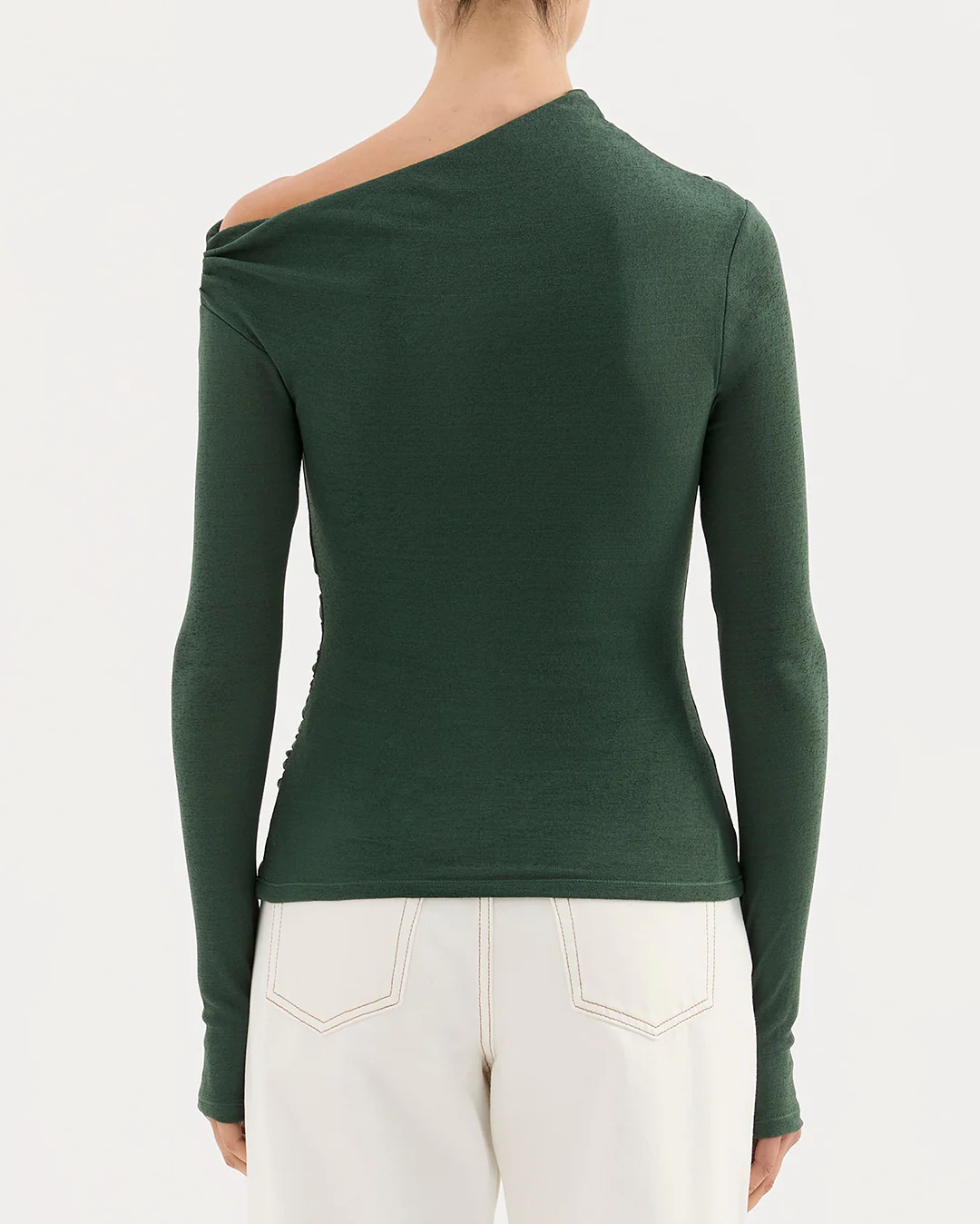 Rue Mesh Long Sleeve Top - Emerald - Image 9