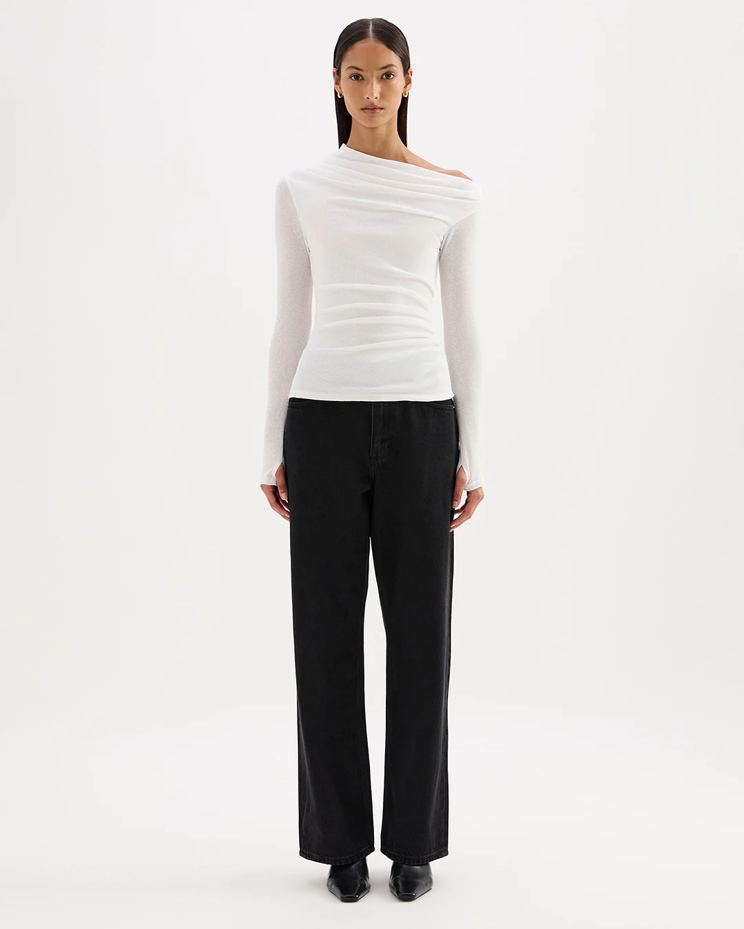 Rue Mesh LS Top - Salt