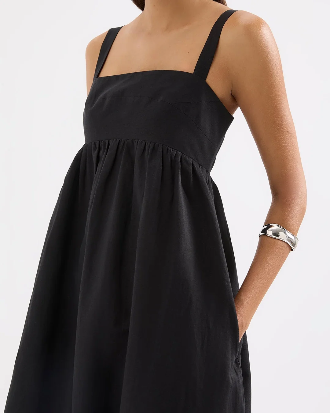 Selene Maxi Dress - Black - Image 3