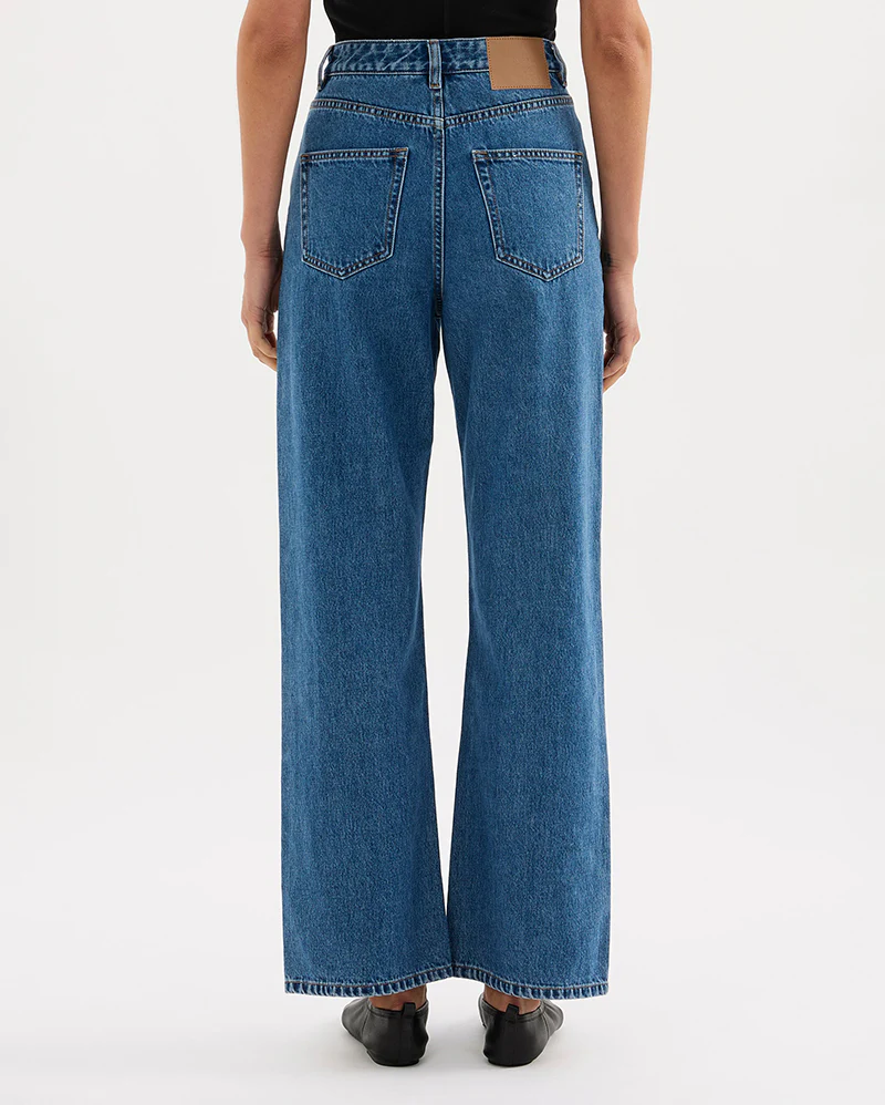 Organic Relaxed Leg Jean - Royal Blue - Image 4