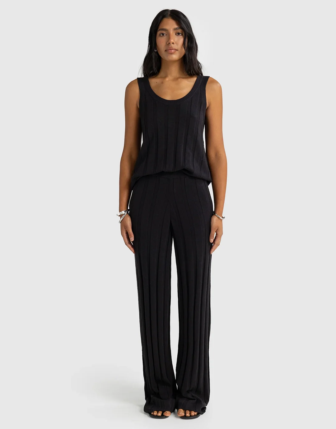 Amara Knit Pants - Black - Image 2