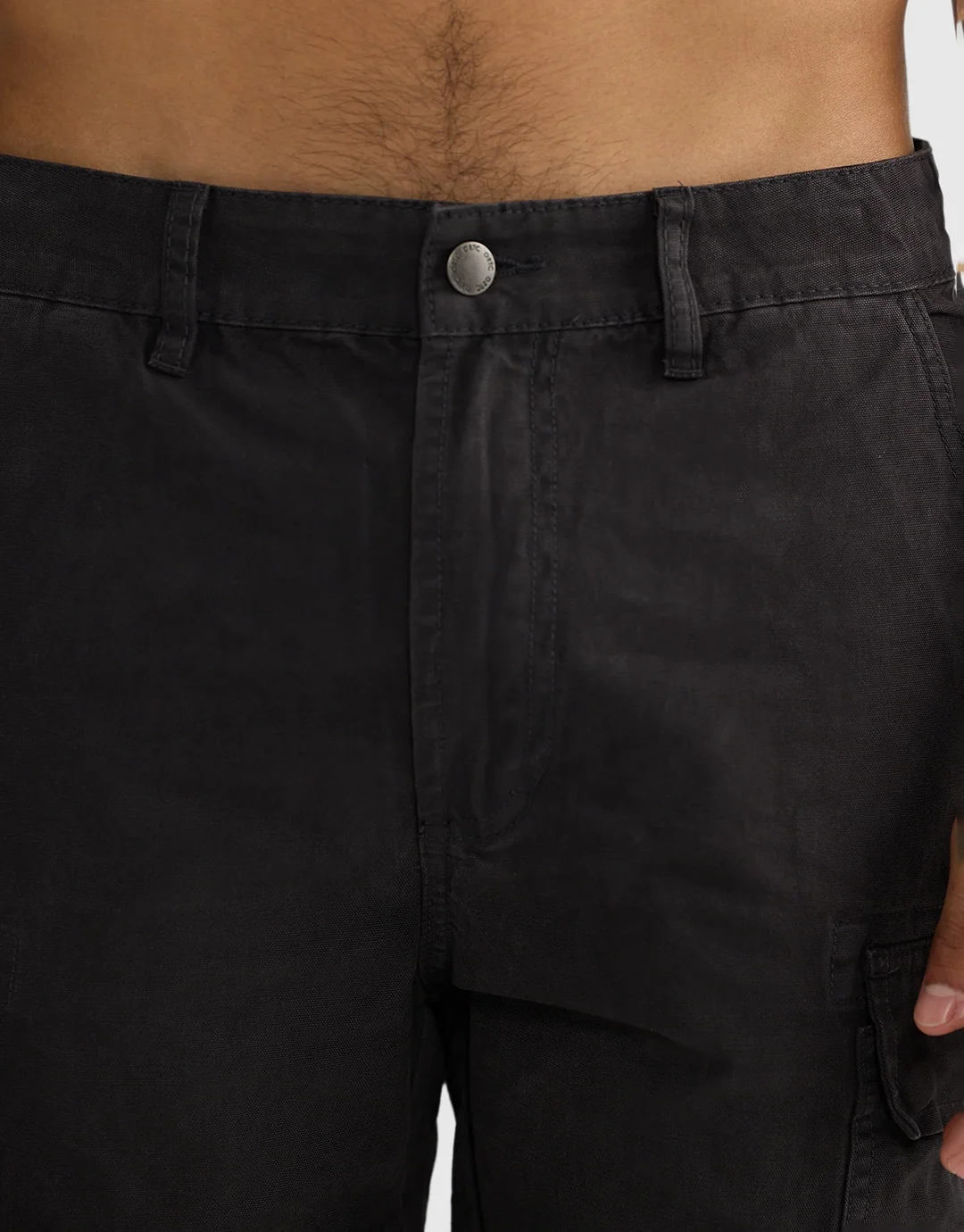 Cargo Shorts - Washed Black - Image 5