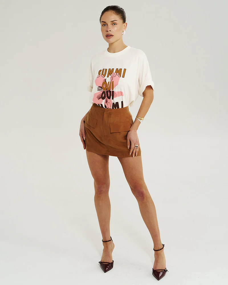 Oui Oui Tee - Vintage White - Image 5