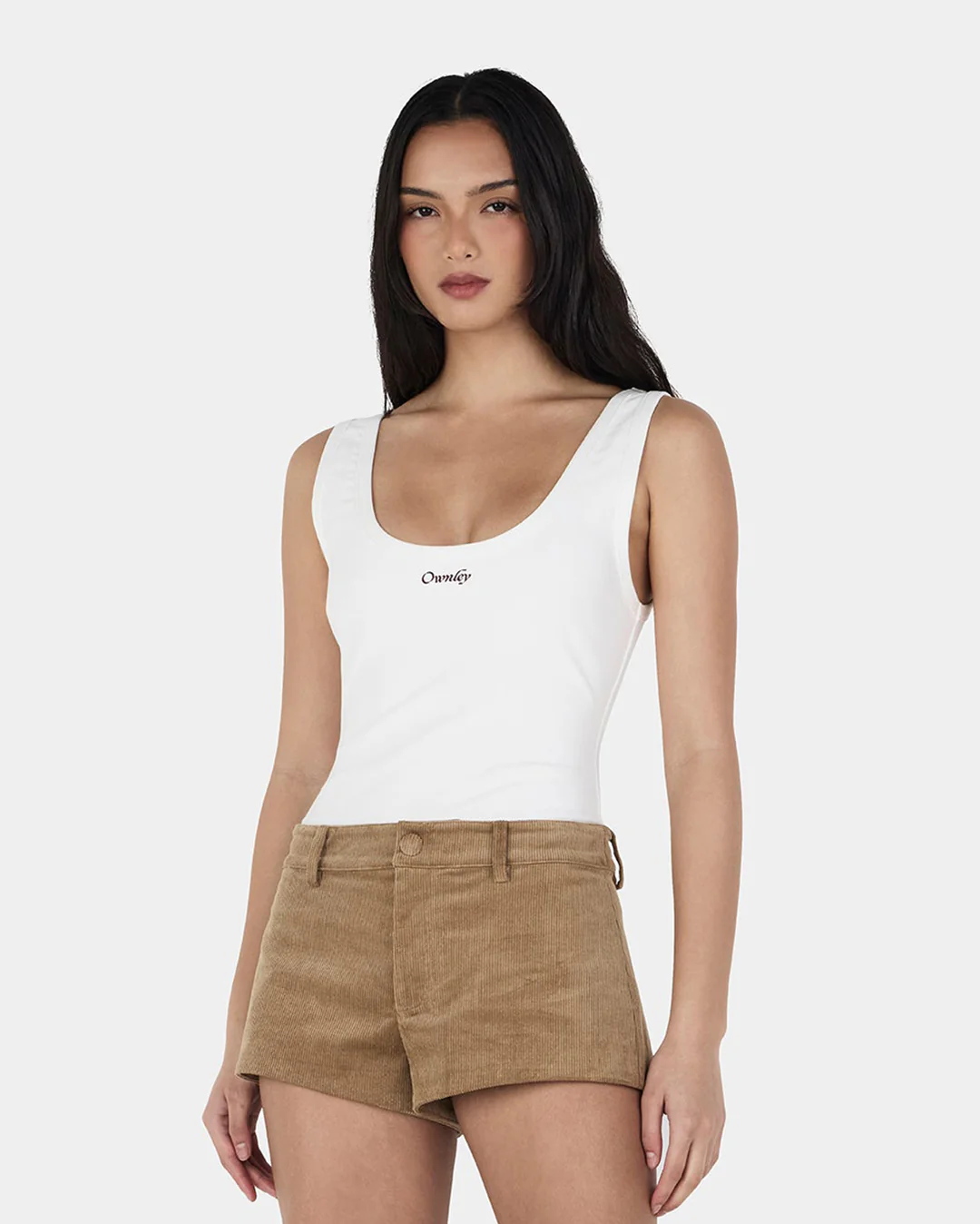 Ayla Logo Tank - Ivory